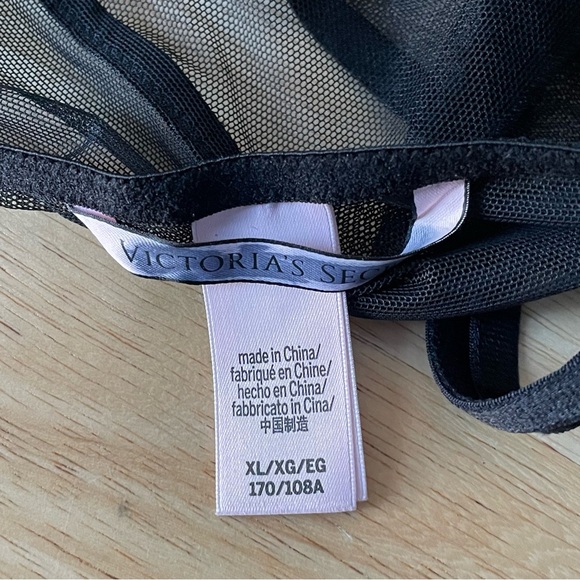 New! Victoria’s Secret Black Lace Sheer Lingerie Slip Dress XL  - 47402 - Picture 10 of 12